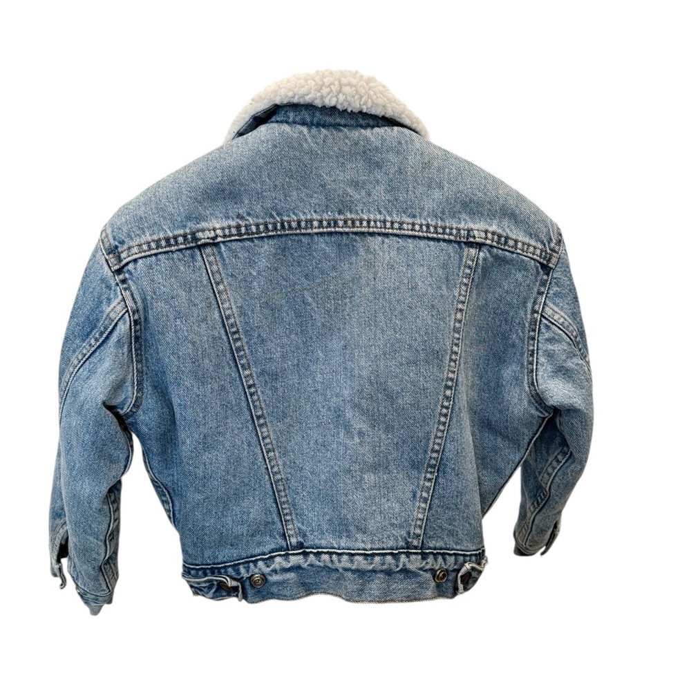 Vintage‎ Kids Levi's Shearling Trucker Jacket Size Small - Picture 2 of 10